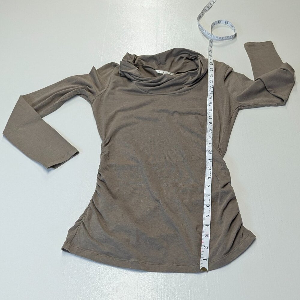 CAbi Size Small Mock Turtleneck in Light Brown - Picture 11 of 13